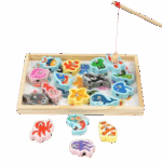 Wooden Magnetic Fishing Game - Image 2